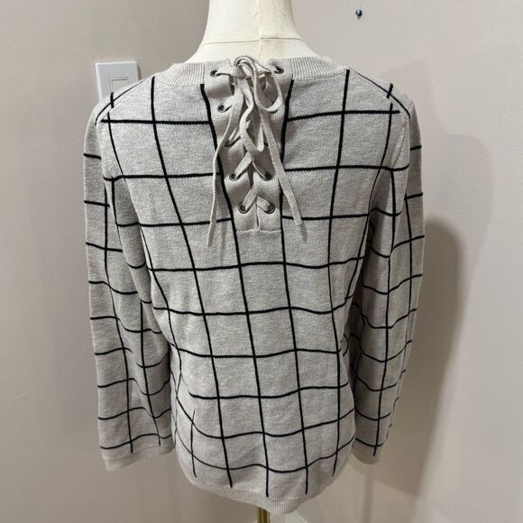 Madewell Windowpane Sweater‎ Small - Picture 2 of 4